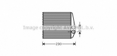 AVA QUALITY COOLING ol6355 -  Теплообменник, отопление салона
